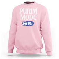 Funny Purim Mode On Sweatshirt Jewish Star of David