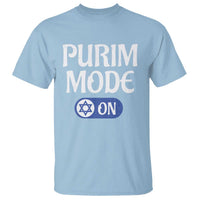 Funny Purim Mode On T Shirt Jewish Star of David