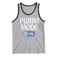 Funny Purim Mode On Tank Top Jewish Star of David