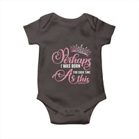 Funny Purim Queen Baby Onesie Perhaps I Was Born For Such Time As This