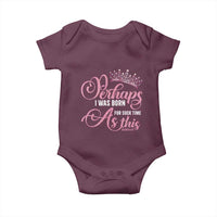 Funny Purim Queen Baby Onesie Perhaps I Was Born For Such Time As This