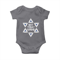 Not Today Haman Purim Baby Onesie Hamantash Jewish Star of David