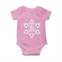 Not Today Haman Purim Baby Onesie Hamantash Jewish Star of David