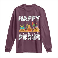 Happy Purim Funny Hamantash Long Sleeve Shirt