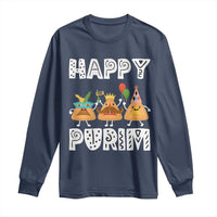 Happy Purim Funny Hamantash Long Sleeve Shirt