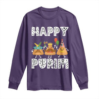 Happy Purim Funny Hamantash Long Sleeve Shirt