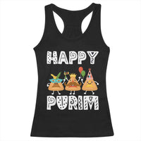 Happy Purim Funny Hamantash Racerback Tank Top