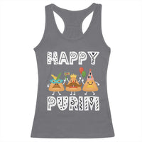 Happy Purim Funny Hamantash Racerback Tank Top
