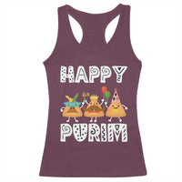 Happy Purim Funny Hamantash Racerback Tank Top