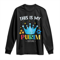 Funny Jewish This Is My Purim Costume Long Sleeve Shirt