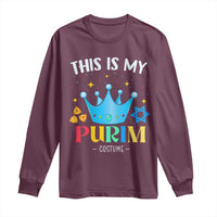 Funny Jewish This Is My Purim Costume Long Sleeve Shirt