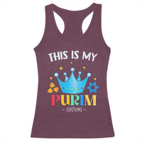 Funny Jewish This Is My Purim Costume Racerback Tank Top