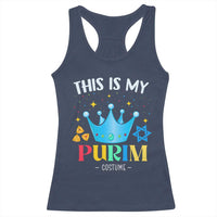 Funny Jewish This Is My Purim Costume Racerback Tank Top