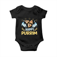 Purim Cat Baby Onesie Happy Purrim Hamantash Jewish Star of David
