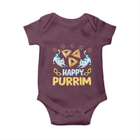 Purim Cat Baby Onesie Happy Purrim Hamantash Jewish Star of David
