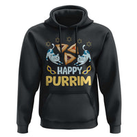 Purim Cat Hoodie Happy Purrim Hamantash Jewish Star of David