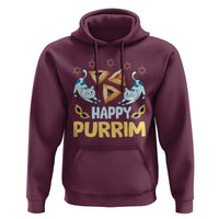 Purim Cat Hoodie Happy Purrim Hamantash Jewish Star of David