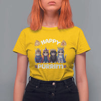 Purim Cat T Shirt For Women Happy Purrim Hamantash Cute Cat Costume