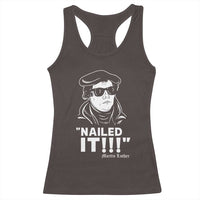 Funny Martin Luther Nailed It Racerback Tank Top