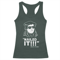 Funny Martin Luther Nailed It Racerback Tank Top