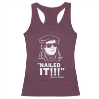 Funny Martin Luther Nailed It Racerback Tank Top