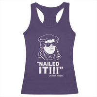 Funny Martin Luther Nailed It Racerback Tank Top