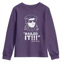 Funny Martin Luther Nailed It Youth Sweatshirt