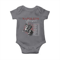 Funny History Lover Baby Onesie Napoleon Bonaparte World Tour