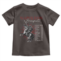 Funny History Lover Toddler T Shirt Napoleon Bonaparte World Tour