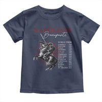 Funny History Lover Toddler T Shirt Napoleon Bonaparte World Tour
