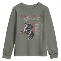 Funny History Lover Youth Sweatshirt Napoleon Bonaparte World Tour