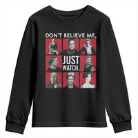 Strong Historical Women Youth Sweatshirt Don't Believe Me Just Watch