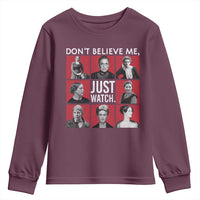 Strong Historical Women Youth Sweatshirt Don't Believe Me Just Watch