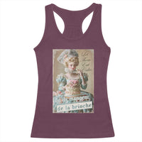 Satirical Funny History Jokes Racerback Tank Top Let Them Eat Cake Marie Antoinette Queen of France
