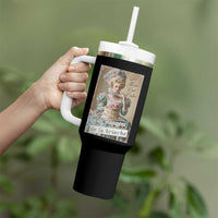 Satirical Funny History Jokes Tumbler With Handle Let Them Eat Cake Marie Antoinette Queen of France