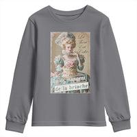 Satirical Funny History Jokes Youth Sweatshirt Let Them Eat Cake Marie Antoinette Queen of France