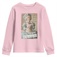 Satirical Funny History Jokes Youth Sweatshirt Let Them Eat Cake Marie Antoinette Queen of France