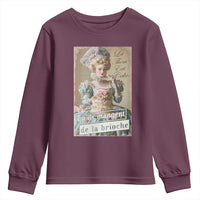 Satirical Funny History Jokes Youth Sweatshirt Let Them Eat Cake Marie Antoinette Queen of France