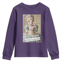 Satirical Funny History Jokes Youth Sweatshirt Let Them Eat Cake Marie Antoinette Queen of France