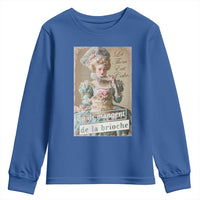 Satirical Funny History Jokes Youth Sweatshirt Let Them Eat Cake Marie Antoinette Queen of France