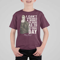 John Brown T Shirt For Kid I Cannot Remember A Night So Dark As To Have Hindered The Coming Day