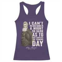 John Brown Racerback Tank Top I Cannot Remember A Night So Dark As To Have Hindered The Coming Day