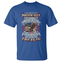 American Patriotism T Shirt Proudly Politically Incorrect God Bless America Support Troops