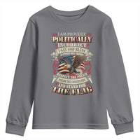 American Patriotism Youth Sweatshirt Proudly Politically Incorrect God Bless America Support Troops