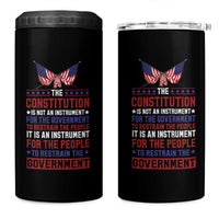 American Patriotism 4 in 1 Can Cooler Tumbler The Constitution Is An Instrument