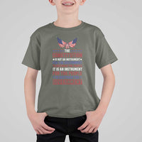 American Patriotism T Shirt For Kid The Constitution Is An Instrument