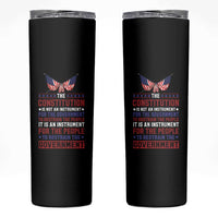 American Patriotism Skinny Tumbler The Constitution Is An Instrument