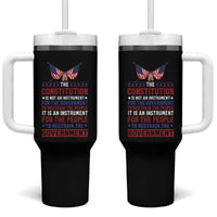 American Patriotism Tumbler With Handle The Constitution Is An Instrument