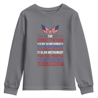 American Patriotism Youth Sweatshirt The Constitution Is An Instrument