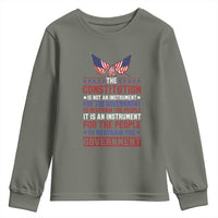 American Patriotism Youth Sweatshirt The Constitution Is An Instrument